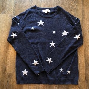 Philosophy Cashmere Blue Star Sweater